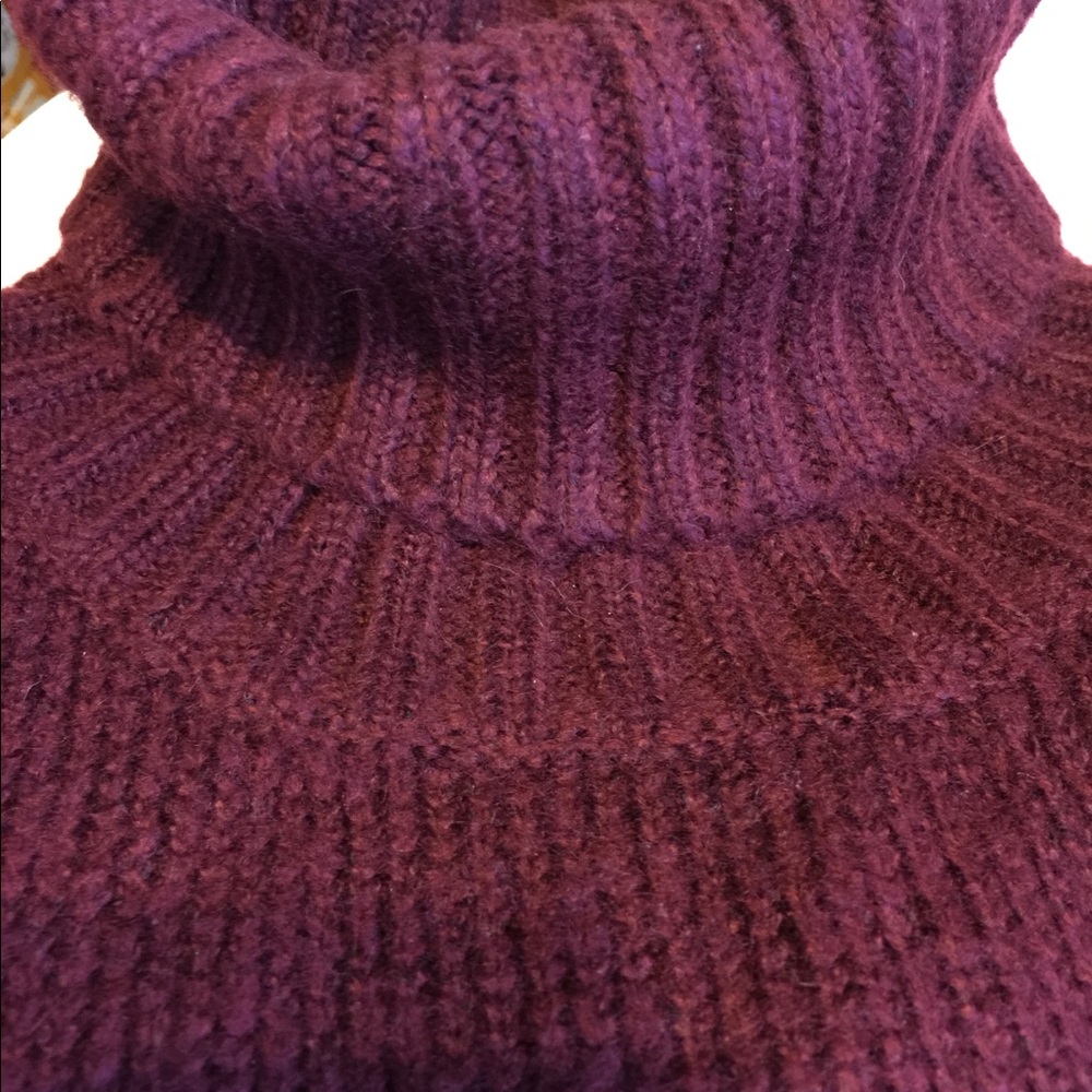 Atmosphere High/Low Turtle Neck Ruby Red Knit Sweater Dress Size 12